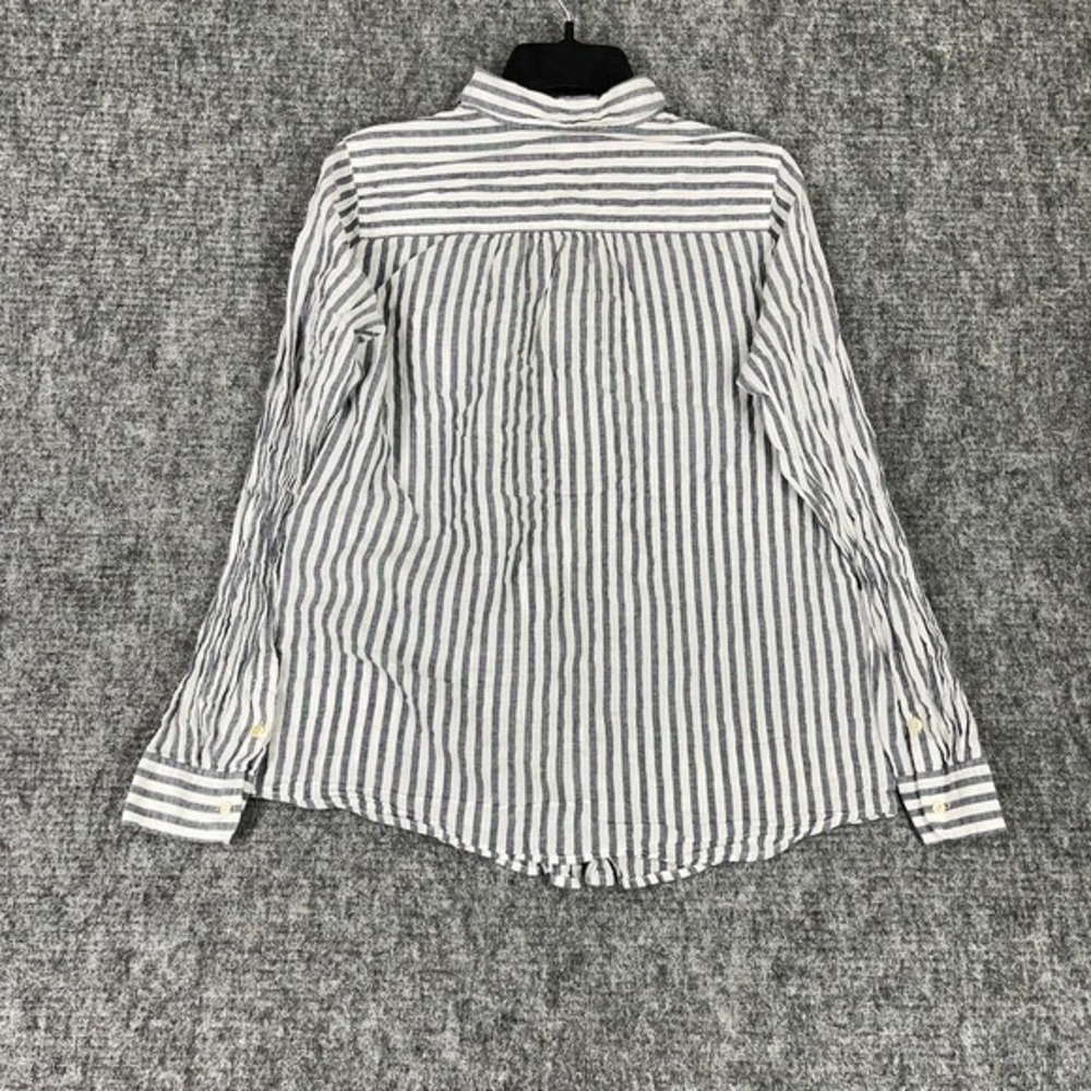J Crew Shirt Womens 10 Navy v